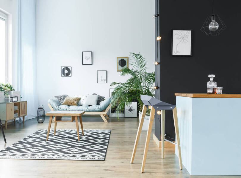 Gemütlich und geschmackvoll eingerichteter Wohnbereich.